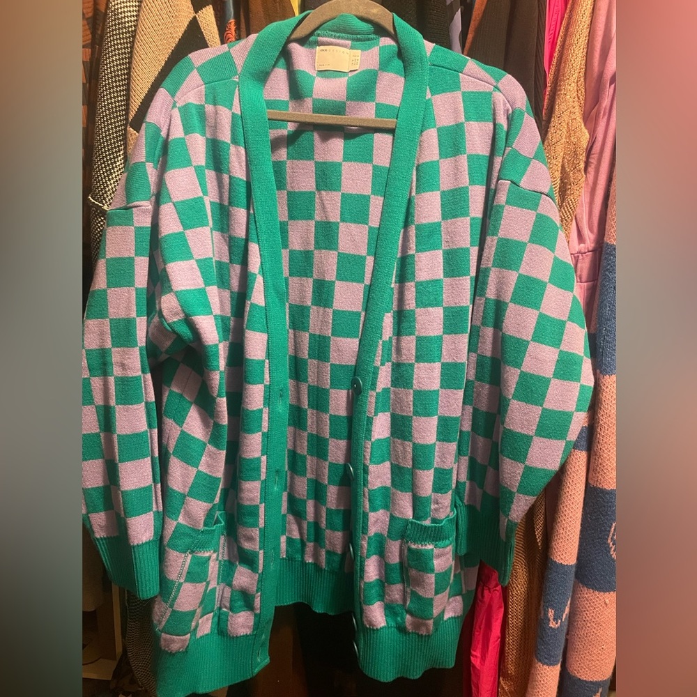 Asos design button  up sweater